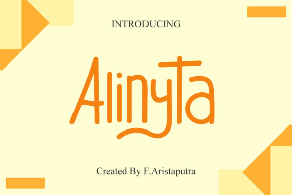 Alinyta: A Minimal Handwritten Typeface for Editorial Design