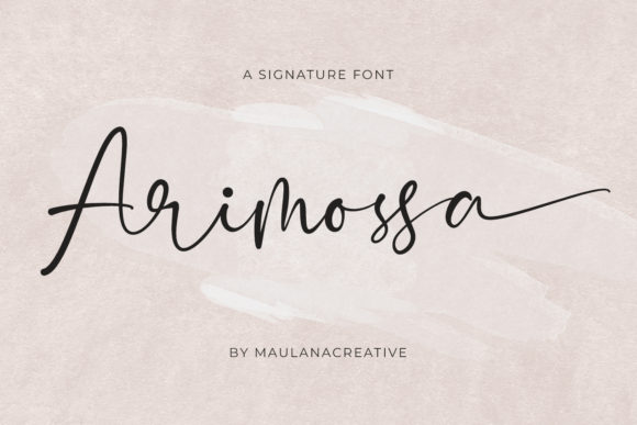Arimossa Script Handwritten Font for Editorial Design