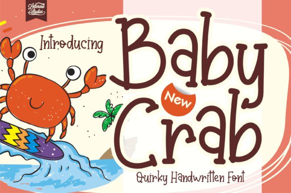 Baby Crab Handwritten Font for Playful Web Design
