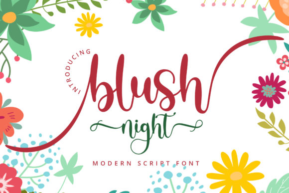 Blush Night: The Elegant Script Handwritten Font for Modern Branding