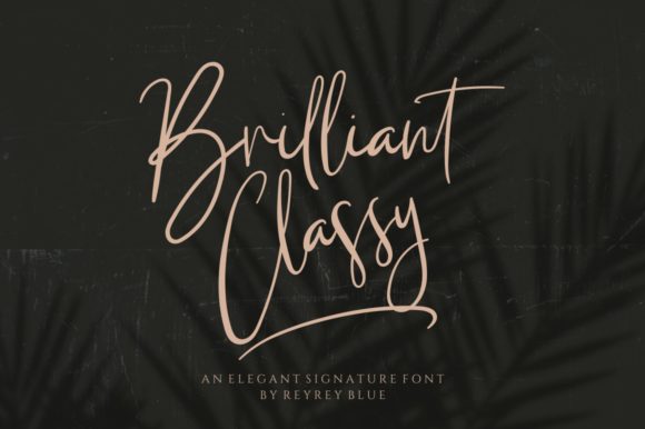 Briliant Classy: A Modern Handwritten Font for Boutique Branding