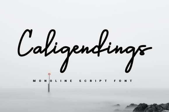 Caligendings: The Elegant Handwritten Font for Romantic Branding