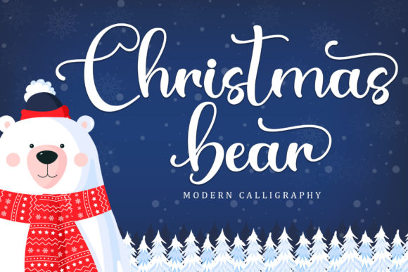 Christmas Bear: The Festive Handwritten Font for Campaign Design