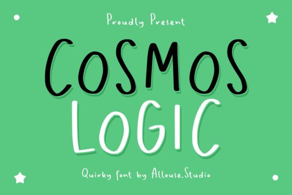 Cosmos Logic Handwritten Font for Playful Brand Identity