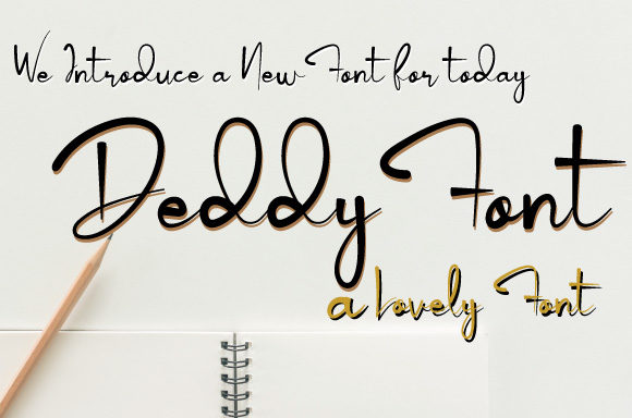 Deddy: The Stylish Handwritten Font for Elevating Craft Projects