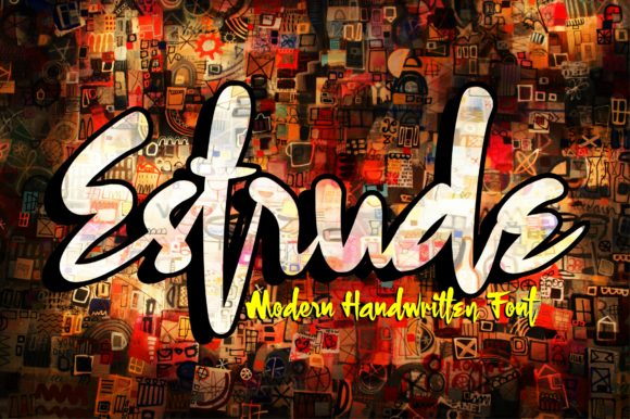 Estrude Font Review: Bold Handwritten Design
