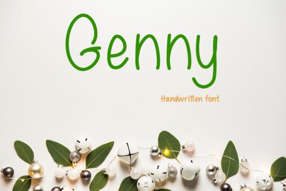 Genny: A Natural Handwritten Font for Editorial Design