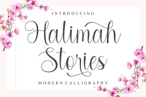 Halimah Stories: A Modern Handwritten Font for Elegant Editorial Design