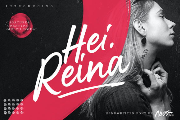 Hei Reina: A Handwritten Typeface for Editorial Design