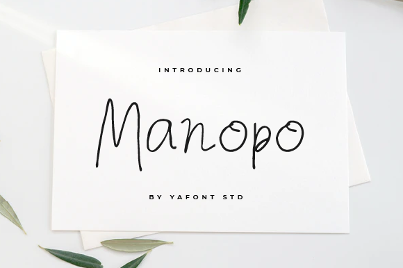 Manopo Handwritten Font for Editorial and Digital Design