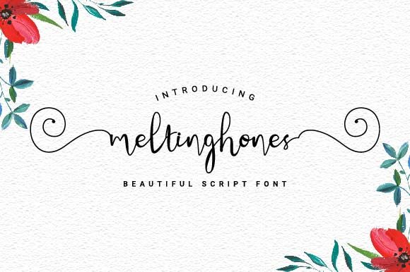 Meltinghones: A Natural Handwritten Font for Elegant Branding