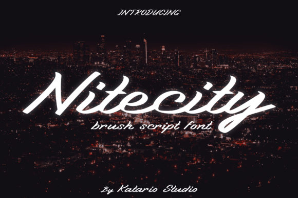 Nitecity Script Handwritten Font for Bold Digital Branding