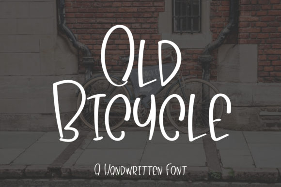 Old Bicycle: A Quirky Handwritten Font for Unique DIY Projects