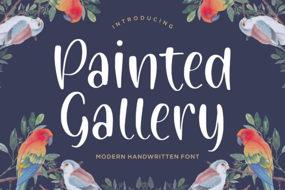Painted Gallery: A Handwritten Font for Authentic Brand Identity