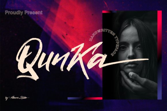 Qunka Brushed Handwritten Font for Digital Branding