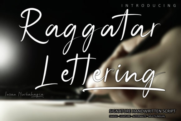 Raggatar Lettering Typeface for Digital Brand Identity