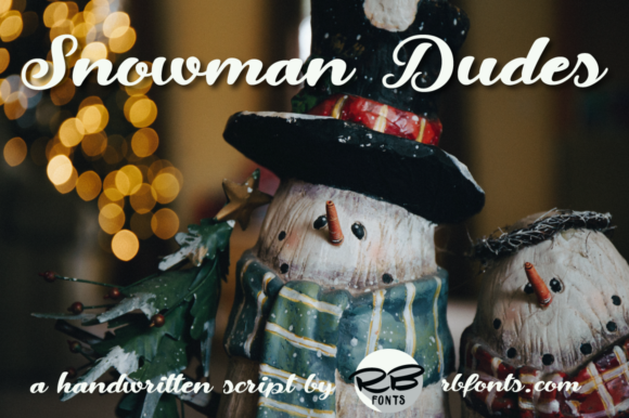 Snowman Dudes: The Bold Handwritten Font for Winter Campaigns