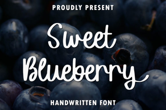 Sweet Blueberry: A Joyful Script Handwritten Font for Modern Design