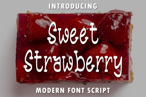 Sweet Strawberry Handwritten Font for Creative Shop Branding